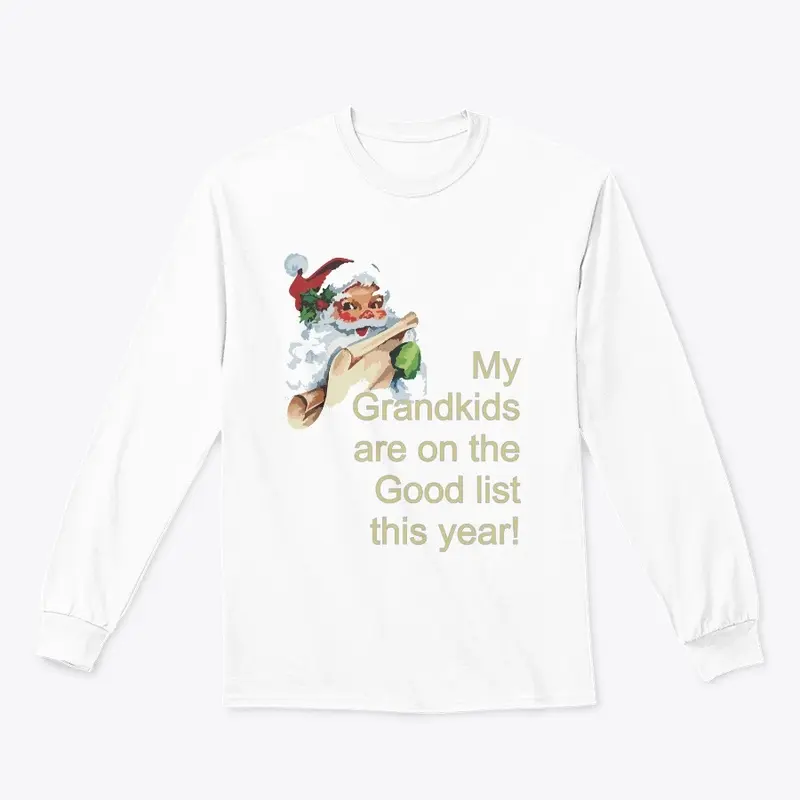 Grandkids Christmas Good List